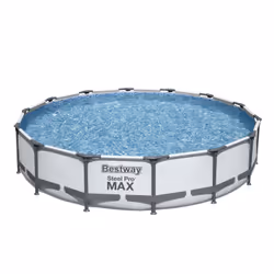 Bestway Steel Pro 56595 piscina fuori terra Piscina con bordi Piscina rotonda 10220 L Blu, Grigio - Vista aggiuntiva 4