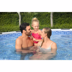 Bestway Steel Pro 56595 piscina fuori terra Piscina con bordi Piscina rotonda 10220 L Blu, Grigio - Vista aggiuntiva 8