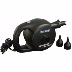 BESTWAY - BW62098 - Pompa elettrica POWERGRIP 220V per gonfiabili mare piscina Doppia funzione per gonfiare e sgonfiare con a ...