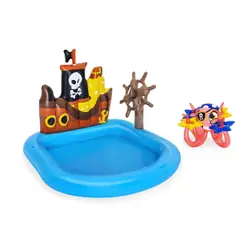 Piscina Gonfiabile Playcenter Nave dei Pirati Bambini 140x130cm con Polpo Gioco