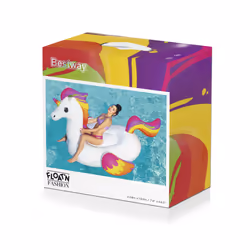 Bestway 41113 galleggiante da piscina e da spiaggia Multicolore, Bianco Vinile Gonfiabile cavalcabile - Vista aggiuntiva 5