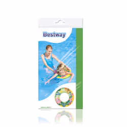 Bestway 36113 galleggiante da piscina e da spiaggia Blu, Arancione, Giallo Fantasia Vinile Salvagente - Vista aggiuntiva 5