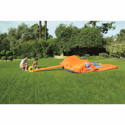 Bestway Piscina parco acquatico turbo splash, mis. 365x320x270 cm, scivolo d'acqua, cannone spara acqua, muro di scalata, include soffiatore ad aria, picchetti di ancoraggio e borsa per il trasporto - Vista aggiuntiva 5