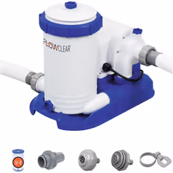per piscine fino a 62000 lt. (art.58391) 350w di potenza tensione 220/240v doppio isolamento valvola di sfiato portata d'acqu ...