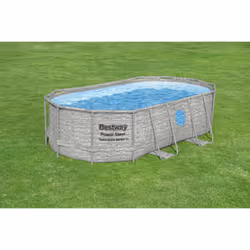 Bestway 56714 piscina fuori terra Piscina con bordi Piscina ovale 7250 L Marrone - Vista aggiuntiva 7