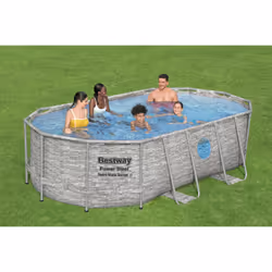 Bestway 56714 piscina fuori terra Piscina con bordi Piscina ovale 7250 L Marrone - Vista aggiuntiva 8