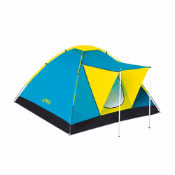 Bestway 68088, Tenda a cupola, 3 persona(e), Zanzariera, Nero, Blu, Giallo