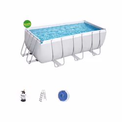 La piscina fuori terra rettangolare bestway è progettata e realizzata con materiali accuratamente selezionati per assicurare ...