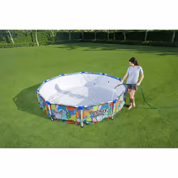 Bestway 56985 piscina fuori terra Piscina con bordi Piscina rotonda 4062 L Multicolore - Vista aggiuntiva 5
