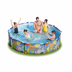 Bestway 56985 piscina fuori terra Piscina con bordi Piscina rotonda 4062 L Multicolore - Vista aggiuntiva 7