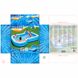 Bestway 54321 piscina fuori terra Piscina gonfiabile 1207 L Blu, Bianco - Vista aggiuntiva 8