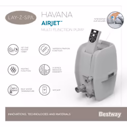 Bestway 60035 vasca idromassaggio e spa 669 L 4 persona(e) Rotondo Grigio, Bianco - Vista aggiuntiva 8