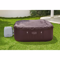Bestway Piscina SPA Maldives Hydrojet Pro, duraplus, eco-pelle, fondo in schiuma, filtrazione, riscaldamento, sedili integrati, luce led colorjet, include filtro, copertura gonfiabile, dosatore chimico ChemConnect - Vista aggiuntiva 6