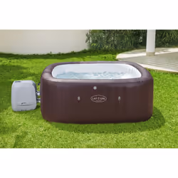 Bestway Piscina SPA Maldives Hydrojet Pro, duraplus, eco-pelle, fondo in schiuma, filtrazione, riscaldamento, sedili integrati, luce led colorjet, include filtro, copertura gonfiabile, dosatore chimico ChemConnect - Vista aggiuntiva 7