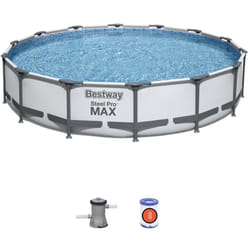 Bestway - 56595 Frame Pool Pro max set 427x84 cm con Pompa di Filtraggio 2.006 l/h