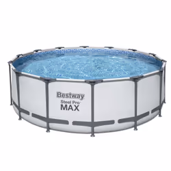 Bestway 5612X piscina fuori terra Piscina con bordi Piscina rotonda 15232 L Grigio, Bianco - Vista aggiuntiva 8