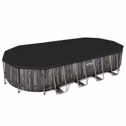 Bestway 5611T piscina fuori terra Piscina con bordi Piscina ovale 25495 L Legno - Vista aggiuntiva 5
