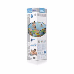Bestway 5612F piscina fuori terra Piscina con bordi Piscina rotonda 3221 L Multicolore - Vista aggiuntiva 8