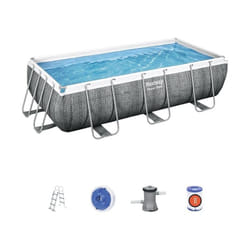 Bestway - Piscina 56721 3 Power Steel Con Accessori Grigio Scuro