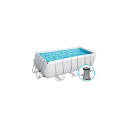Bestway - Piscina fuori terra 56456 Power Steel frame rettangolare 412x201x122 cm