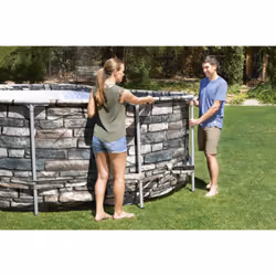Bestway Power Steel 56719 piscina fuori terra Piscina con bordi Piscina ovale 20241 L Multicolore - Vista aggiuntiva 7