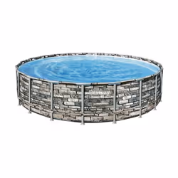 Piscina fuori terra 56883 rotonda Power Steel cm 610 x 132 Power Steel Bestway Piscina Bestway 56883 Steel è caratterizzata d ...