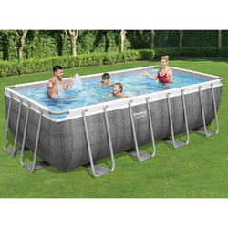 Bestway - Power Steel Set Piscina Rettangolare 488x244x122 cm