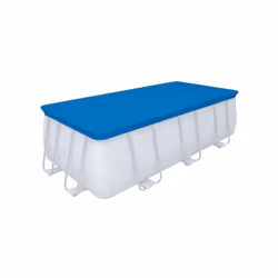 Copertura per piscine rettangolari cm. 488 x 244 - realizzato in PE - dotato di corde - ricordiamo che le misure reali del te ...