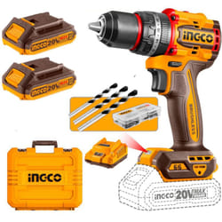 Ingco - Trapano a batteria con percussione (2x2.0 ah) CIDLI20668E
