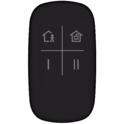 Wireless Keyfob Operation: stay/away arming and disarming Keyfob lock and unlock function Fully remote configurable through A ...