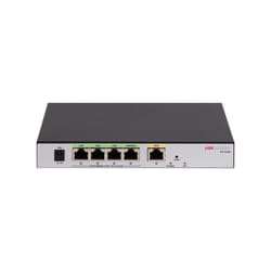 Hikvision DS-3WG105GP-SI router cablato Fast Ethernet, Gigabit Ethernet Nero, Grigio