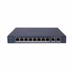Hikvision DS-3E1510P-EI/M, Gestito, Gigabit Ethernet (10/100/1000), Supporto Power over Ethernet (PoE), Montabile a parete