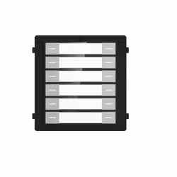 Hikvision DS-KD-KK Modulo Nametag per videocitofono 6 pulsanti DS-KD-KK/S - Modulo pulsantiera a 6 tasti in acciaio: Posto es ...