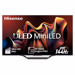 Hisense TV Mini-LED 144Hz 65" 4K Ultra HD 65U7NQ, 165,1 cm (65"), 3840 x 2160 Pixel, LED, Smart TV, Wi-Fi, Nero
