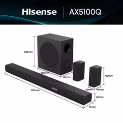 Hisense AX5100Q Nero 5.1 canali 580 W - Vista aggiuntiva 2