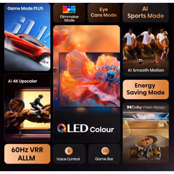 Hisense 55E77Q 139,7 cm (55") 4K Ultra HD Smart TV Wi-Fi Nero - Vista aggiuntiva 4
