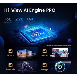 Hisense 100U8Q 2,54 m (100") 4K Ultra HD Smart TV Wi-Fi Nero, Grigio - Vista aggiuntiva 5