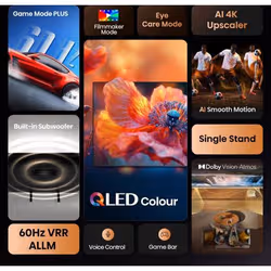 Hisense A7Q 75A7Q 190,5 cm (75") 4K Ultra HD Smart TV Wi-Fi Nero - Vista aggiuntiva 4