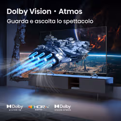 Hisense E7Q PRO 43E7Q PRO 109,2 cm (43") 4K Ultra HD Smart TV Wi-Fi Nero - Vista aggiuntiva 6