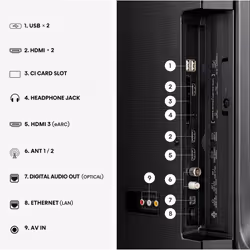 Hisense 85E79S TV 2,16 m (85") 4K Ultra HD Smart TV Wi-Fi Nero - Vista aggiuntiva 6