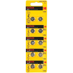 Pkcell - 10 celle a bottone kodak AG10 Super Alkaline da 1,5 v