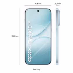OPPO Find X10 5G AI Smartphone, Tripla Fotocamera 200+200+50MP, Selfie 50MP, Display 6.59” 144HZ AMOLED 1.5K, 7150mAh, RAM 12GB(Esp4GB/8GB/12GB)+ROM 256GB, [Versione Italia], Glacer Blue - Vista aggiuntiva 7