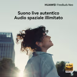 Huawei FREEBUDS NEO BLACK Auricolare Wireless In-ear Chiamate/Musica/Sport/Tutti i giorni Bluetooth Nero - Vista aggiuntiva 4