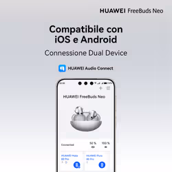 Huawei FREEBUDS NEO BLACK Auricolare Wireless In-ear Chiamate/Musica/Sport/Tutti i giorni Bluetooth Nero - Vista aggiuntiva 6