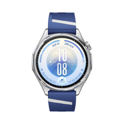 Huawei WATCH GT 7 46mm Smartwatch Acciaio inox GPS cinturino fluoroelastomero Blu