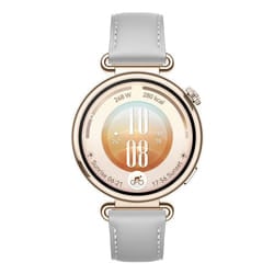 Huawei WATCH GT 7 41mm Smartwatch Oro GPS cinturino pelle Grigio