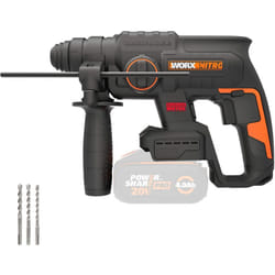 Worx - nitro WX381.9 - Martello pneumatico senza spazzole da 20 v, per forare, perforare a martello e scalpellare, 2 Joule, senza batteria e