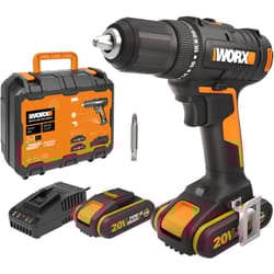 Worx - WX108 - Trapano avvitatore a batteria da 20 v, avvitatore multiuso per forare e avvitare, gamma di velocità a due stadi e regolazione della
