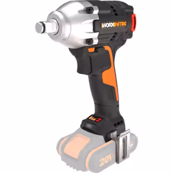 WX272.9 Worx 20 V avvitatore a percussione senza batteria e caricabatterie. Le bussole vengono inserite su un attacco quadrat ...