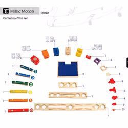Hape Quadrilla Music Motion Marble Run - Vista aggiuntiva 5